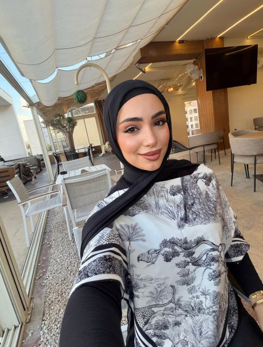 Dior scarf top-black