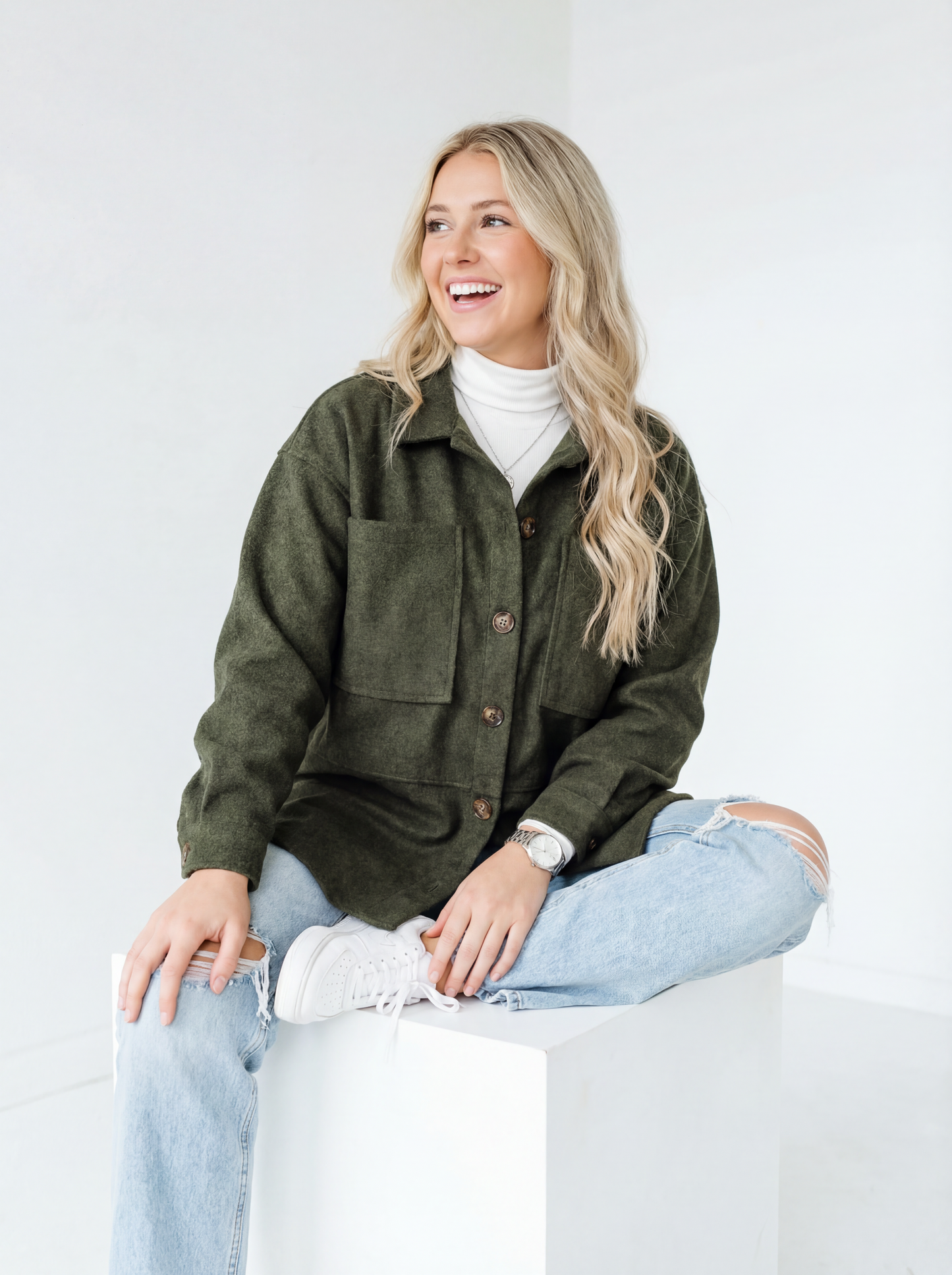 Urban Overshirt Jacket – Olive