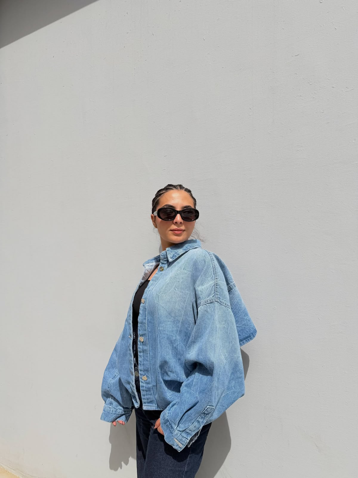 Shoulder Denim Jacket