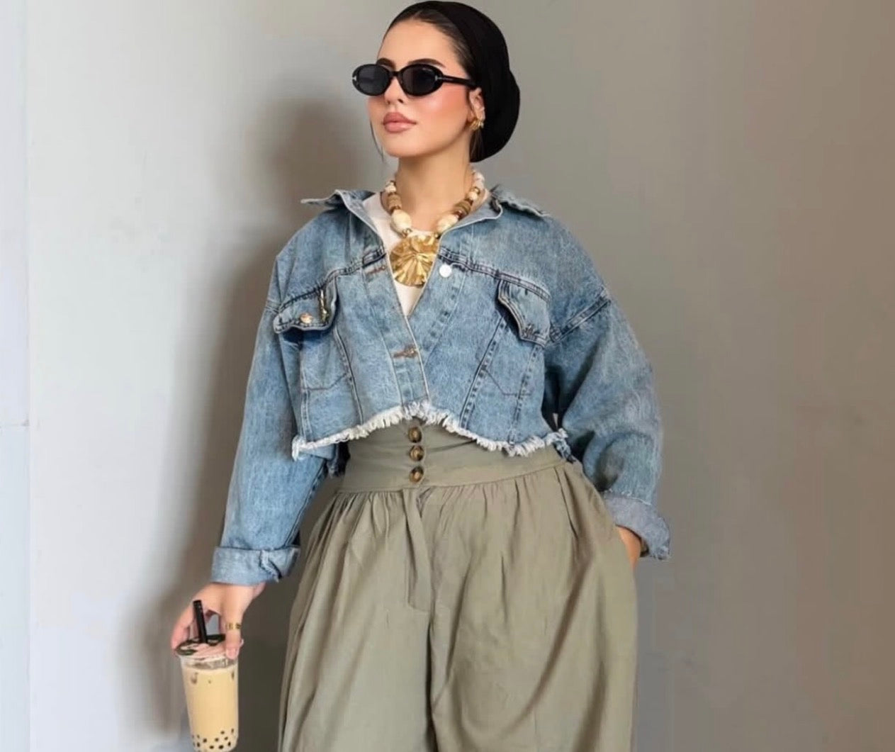 Cropped Denim Jacket