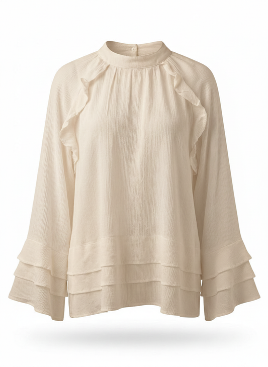 Flora Blouse - Beige