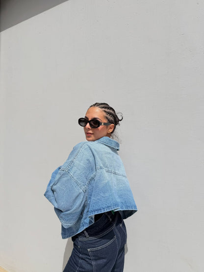 Shoulder Denim Jacket