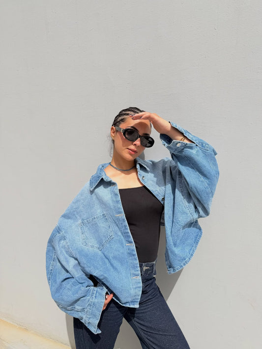 Shoulder Denim Jacket