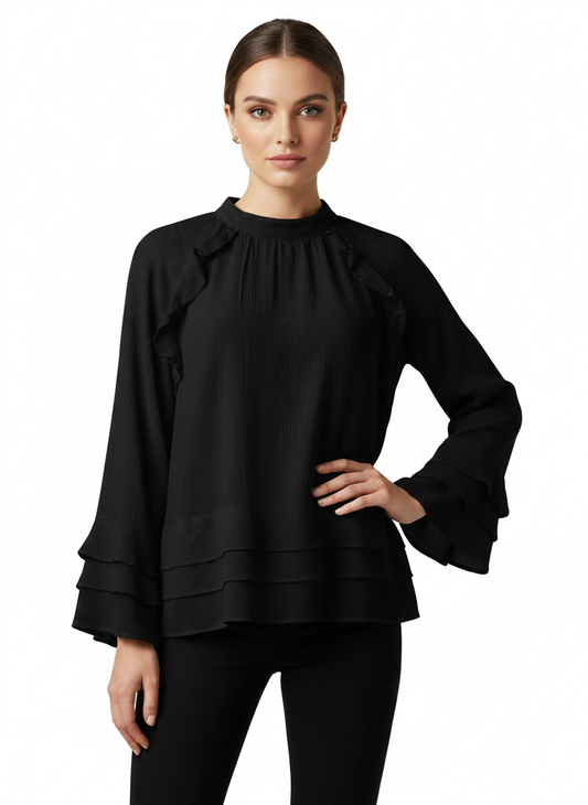 Flora Blouse - Black