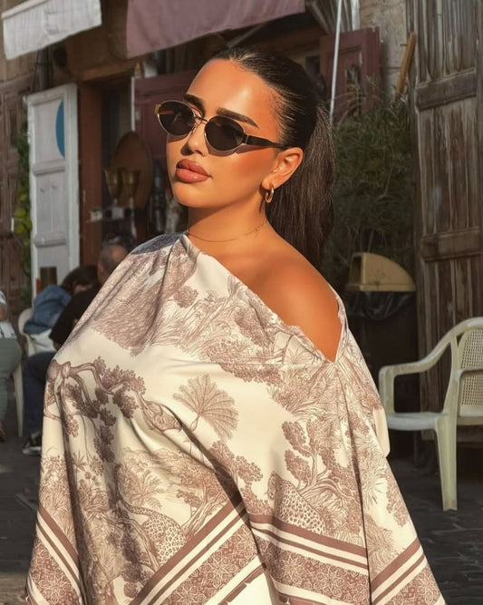 Dior scarf top-beige