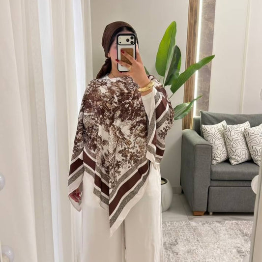 Dior scarf top- Brown