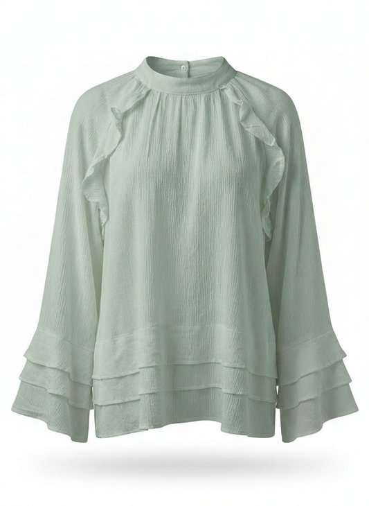 Flora Blouse - Mint Green