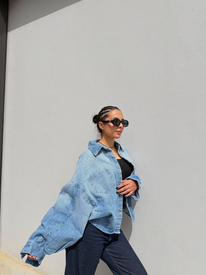 Shoulder Denim Jacket