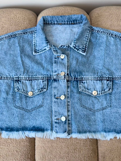 Cropped Denim Jacket