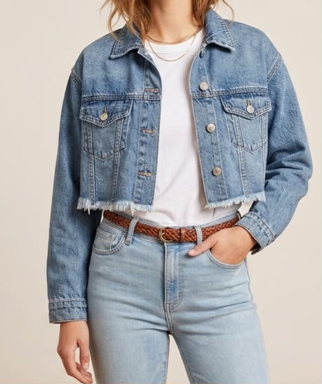 Cropped Denim Jacket