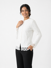 Classic Dantel Blouse white