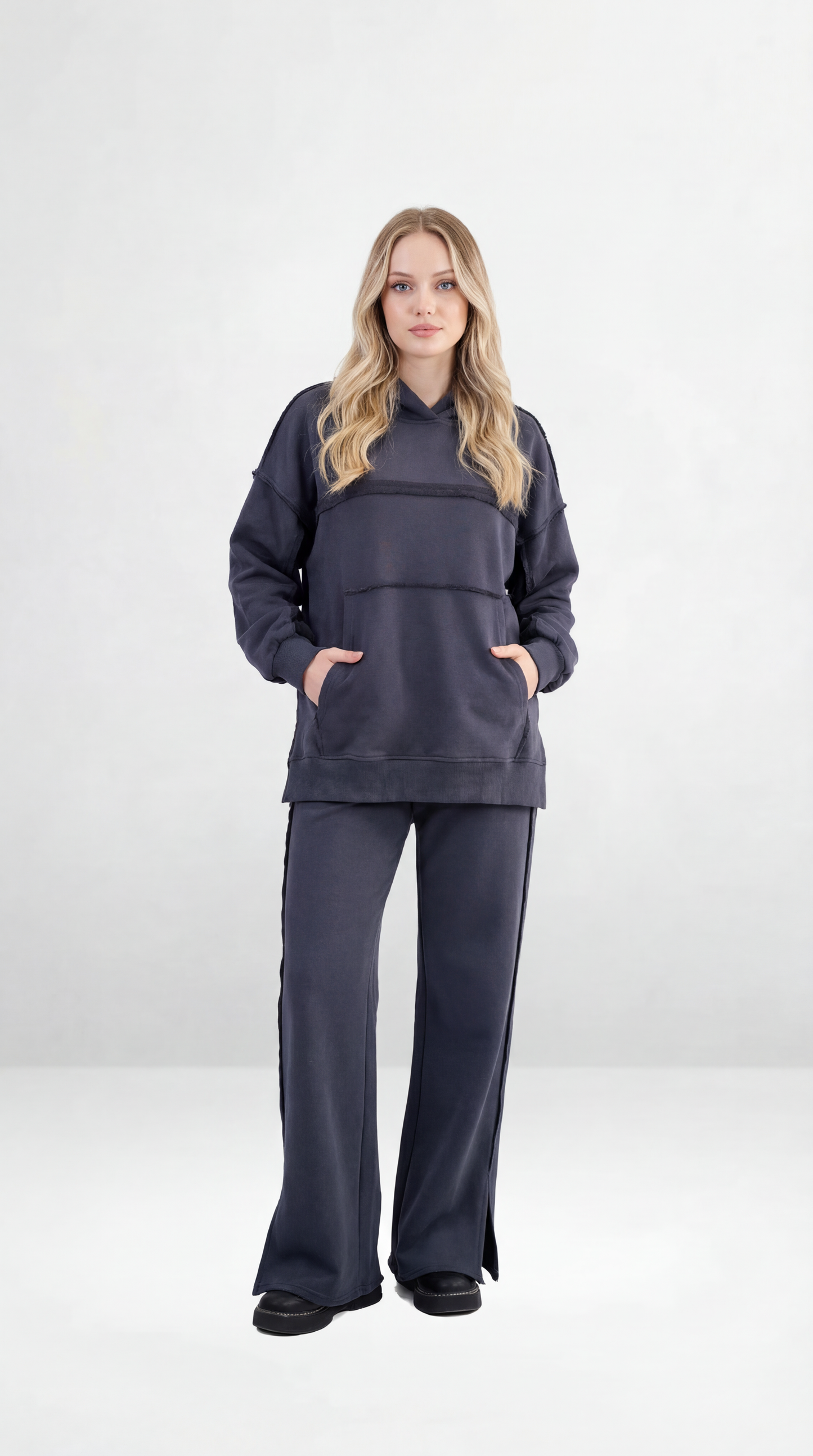 Oversized Hoodie Set – Dark Grey