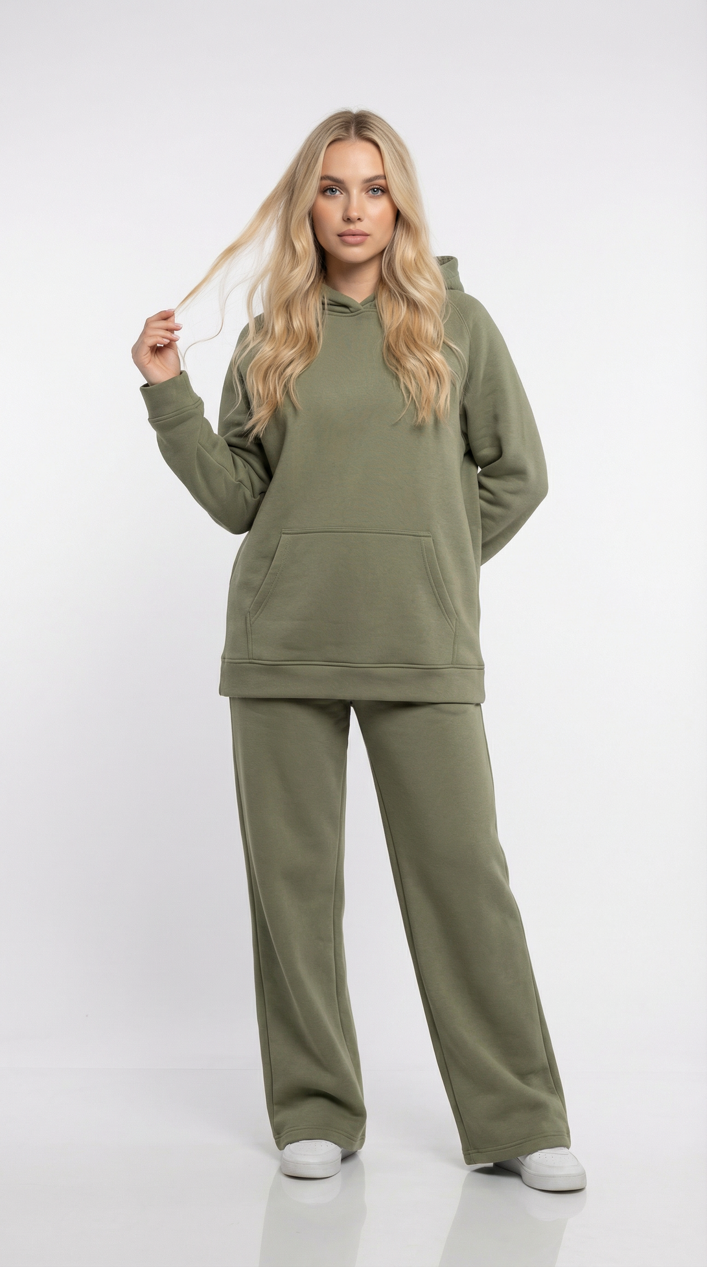 Essential Hoodie Set – Olive
