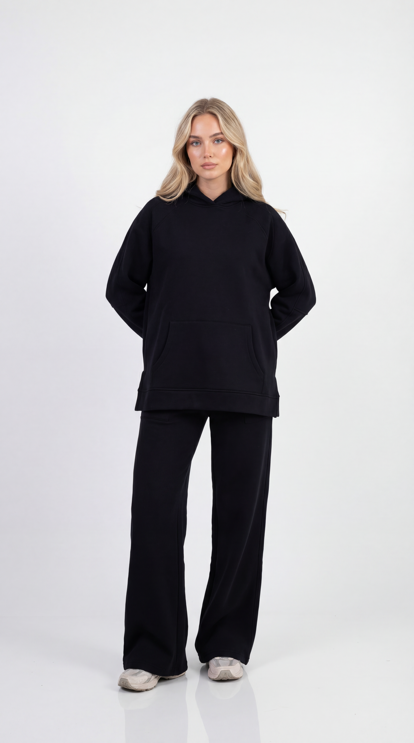 Essential Hoodie Set – Black